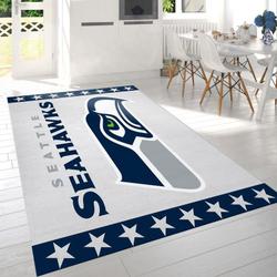 NFL Seattle Seahawks Football Sport Rug Area Rug Living Room Home Decor 10