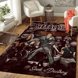Seek And Destroy Music Art For Fans Area Rug Living Room Carpet Rug Regtangle Carpet Floor Decor Home Decor