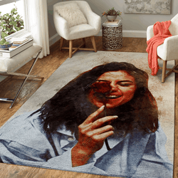 Selena Gomez Artwork Music Artwork Art For Fans Area Rug Living Room Carpet Rug Regtangle Carpet Floor Decor Home Decor