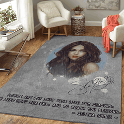 Selena Gomez Artwork Pop Music Collection Art For Fans Area Rug Living Room Carpet Rug Regtangle Carpet Floor Decor Home Decor