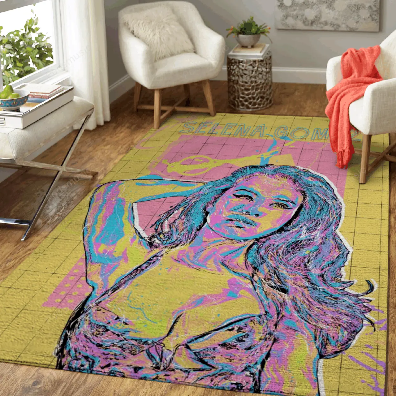 Selena Gomez Music Worldwide Art For Fans Area Rug Living Room Carpet Rug Regtangle Carpet Floor Decor Home Decor