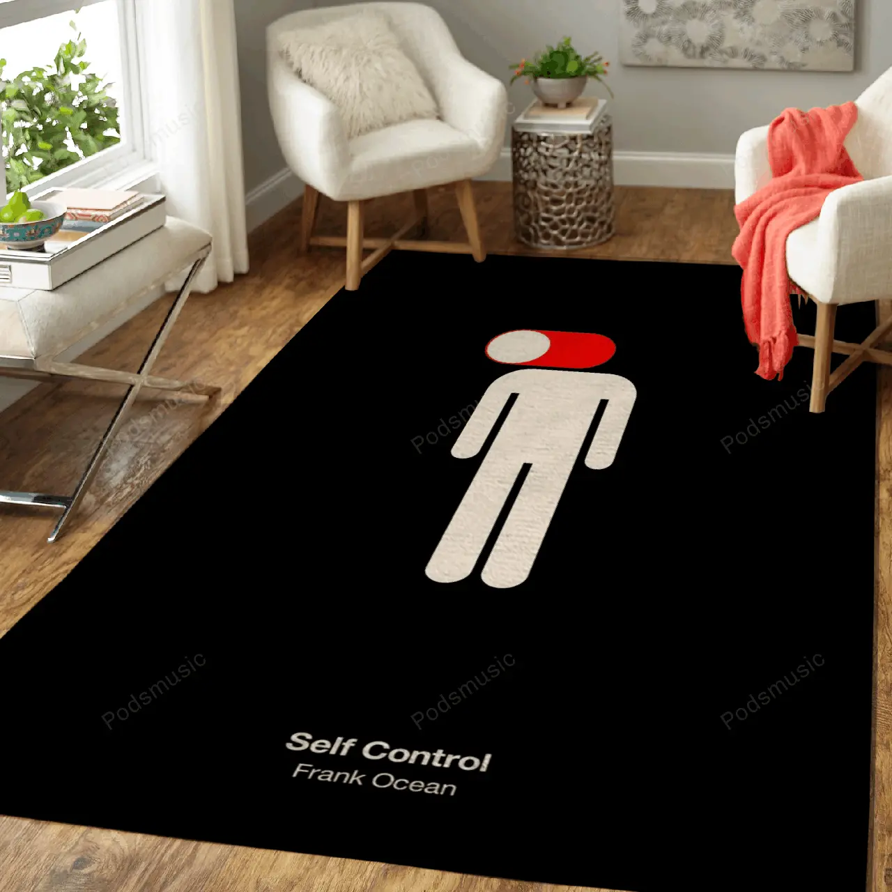 Self Control Music Art For Fans Area Rug Living Room Carpet Rug Regtangle Carpet Floor Decor Home Decor