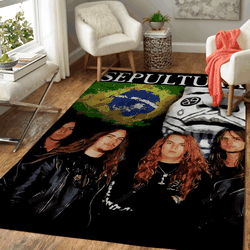 Sepultura Music Art For Fans Area Rug Living Room Carpet Rug Regtangle Carpet Floor Decor Home Decor