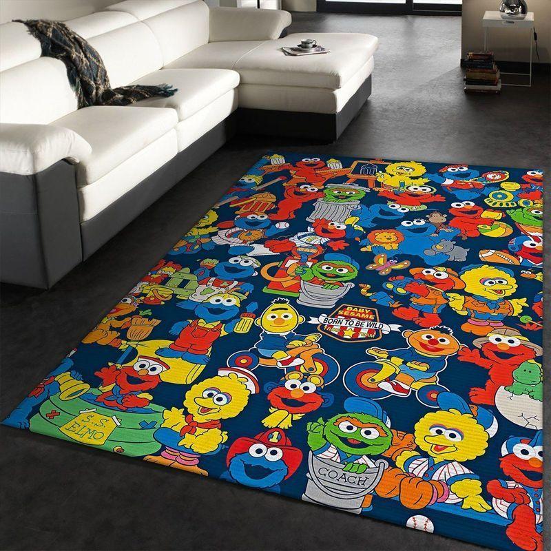 Sesame Street 17 Area Rug Living Room And Bed Room Rug Rug Regtangle Carpet Floor Decor Home Decor