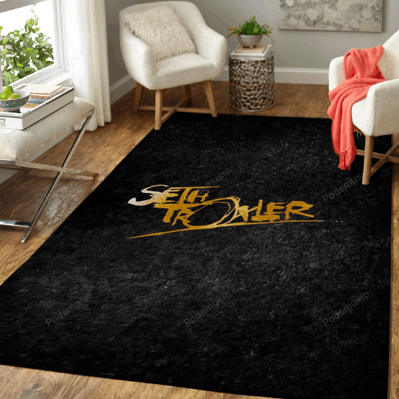 Seth Trover Gold Badges Art For Fans Area Rug Living Room Carpet Rug Regtangle Carpet Floor Decor Home Decor