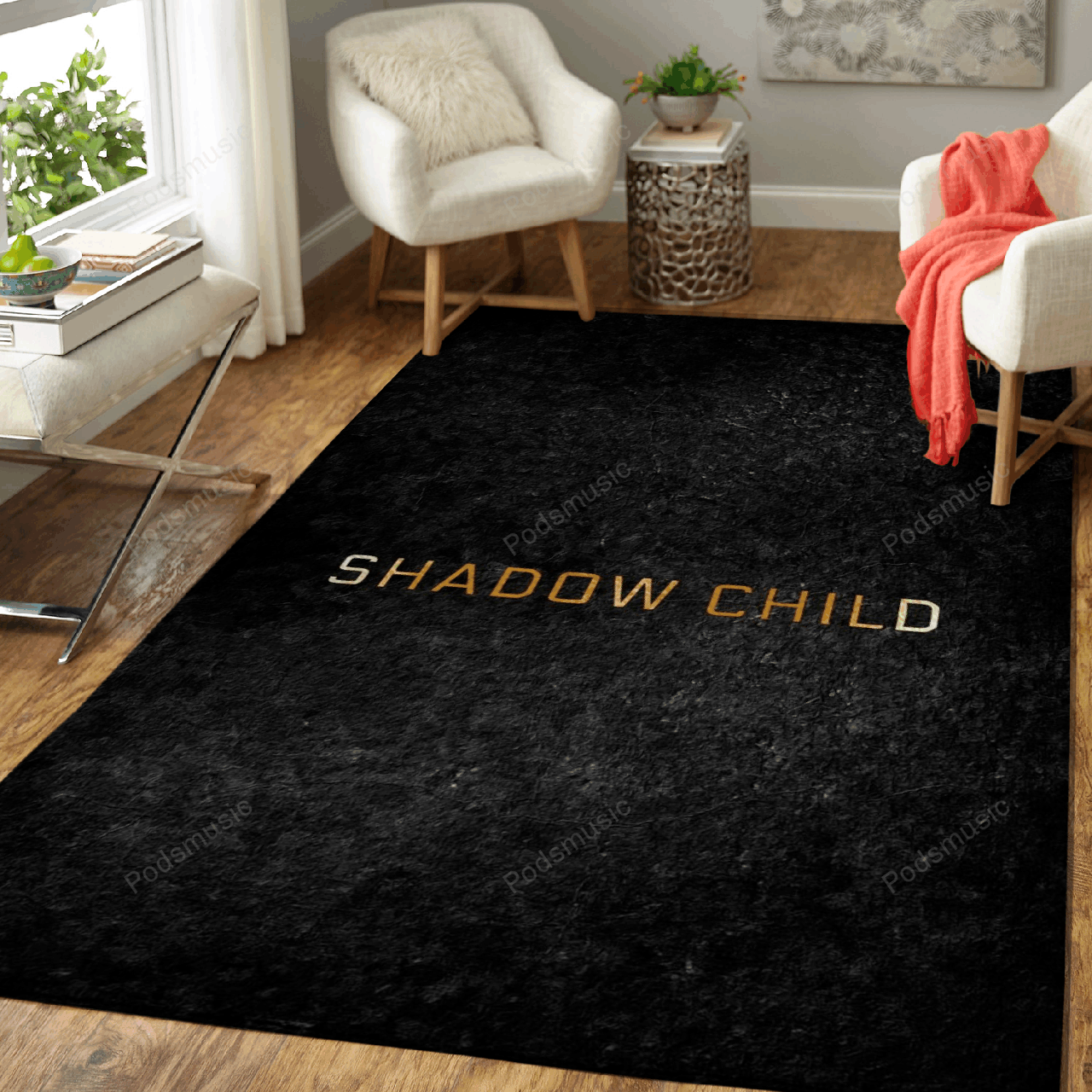 Shadow Child Gold Badges Art For Fans Area Rug Living Room Carpet Rug Regtangle Carpet Floor Decor Home Decor