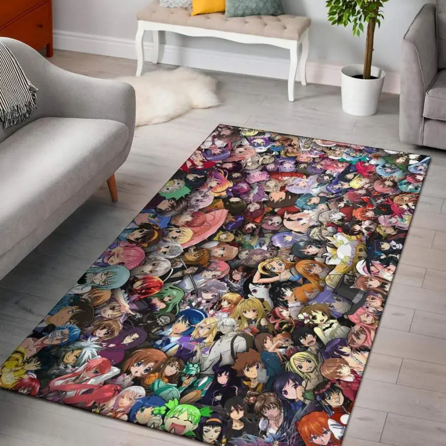Shamrock Pattern Print Area Rug Living Room Rug Home Decor