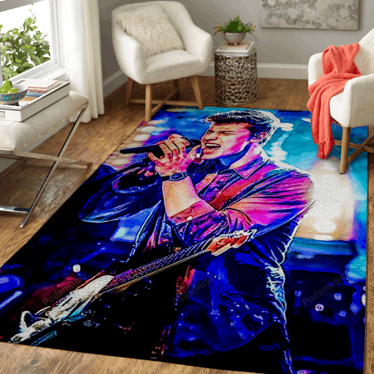 Shawnmendes 28A Music Art For Fans Area Rug Living Room Carpet Rug Regtangle Carpet Floor Decor Home Decor