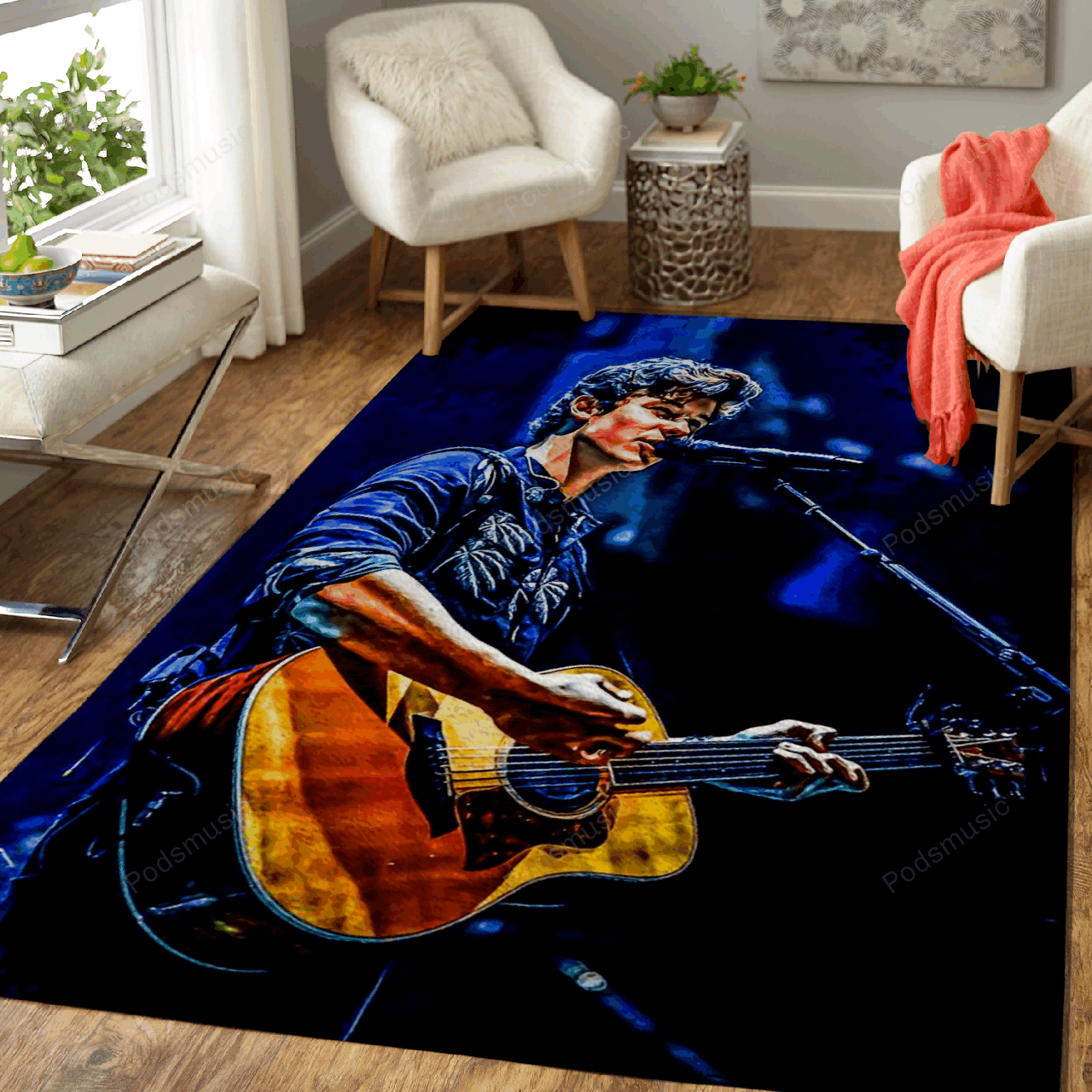 Shawnmendes 3 Music Art For Fans Area Rug Living Room Carpet Rug Regtangle Carpet Floor Decor Home Decor