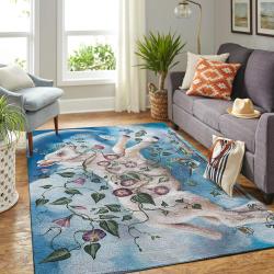Sheep In The Blue Sky Area Rug Ofd Area Rug Living Room Carpet Rug Regtangle Carpet Floor Decor Home Decor