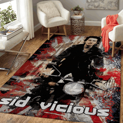 Sid Vicious 6 Music Artwork Art For Fans Area Rug Living Room Carpet Rug Regtangle Carpet Floor Decor Home Decor