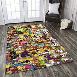 Simpson Family Area Rugs Living Room Carpet Christmas Gift Rug Regtangle Carpet Floor Decor Home Decor V11173