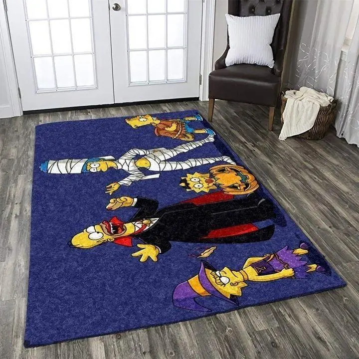 Simpson Family Area Rugs Living Room Carpet Christmas Gift Rug Regtangle Carpet Floor Decor Home Decor V11174