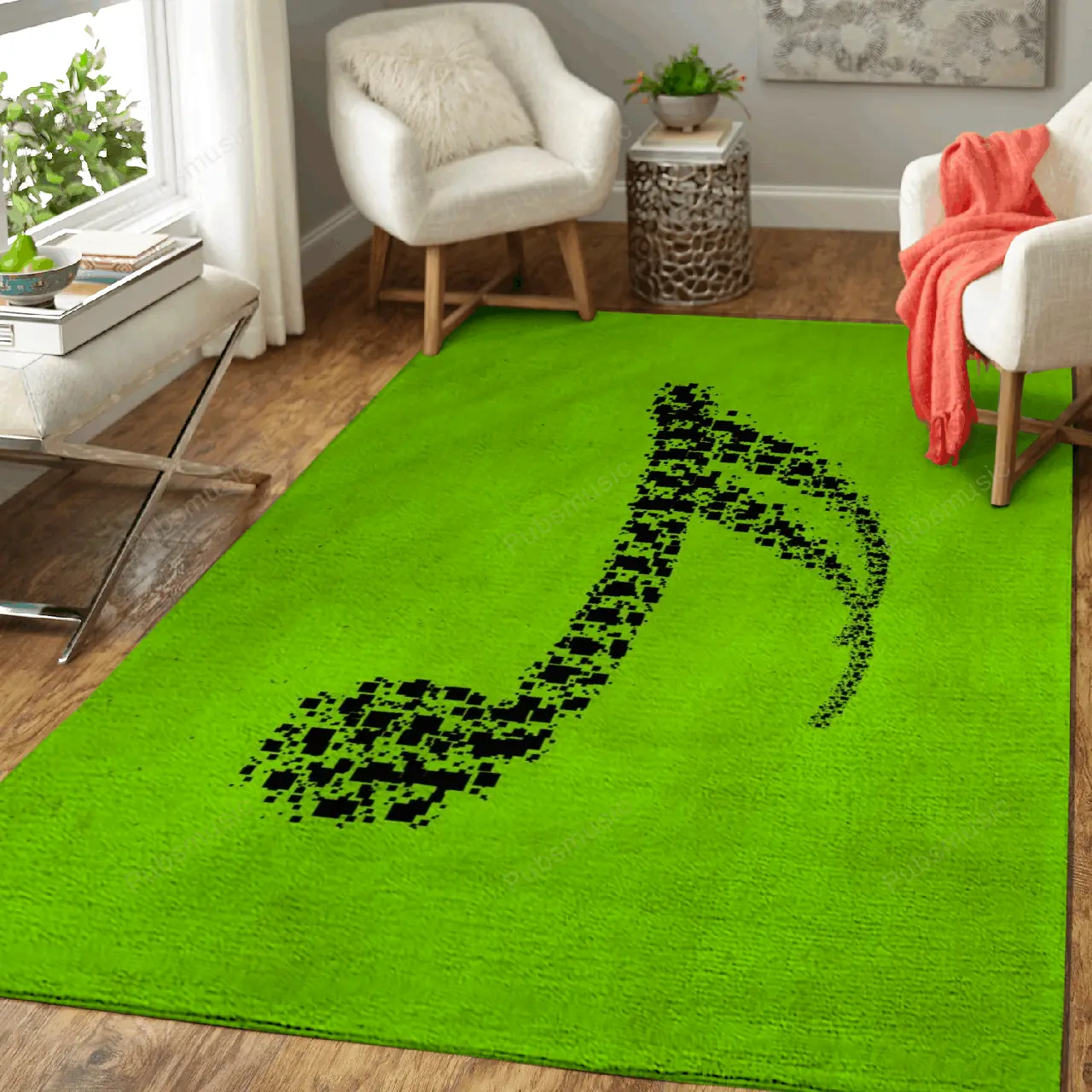 Sixteenth Note Music Art For Fans Area Rug Living Room Carpet Rug Regtangle Carpet Floor Decor Home Decor