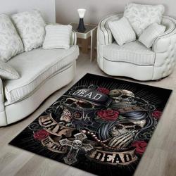 Skull Area Rug Living Room Rug Home Decor 02110 Home Decor Bedroom Living Room Decor