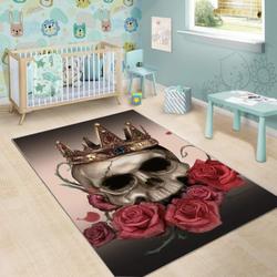 Skull Area Rug Living Room Rug Home Decor 02228 Home Decor Bedroom Living Room Decor