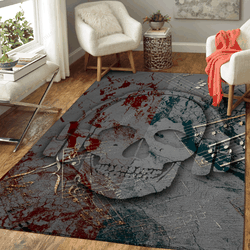 Skull Headphones Music 2 Misc Art For Fans Area Rug Living Room Carpet Rug Regtangle Carpet Floor Decor Home Decor