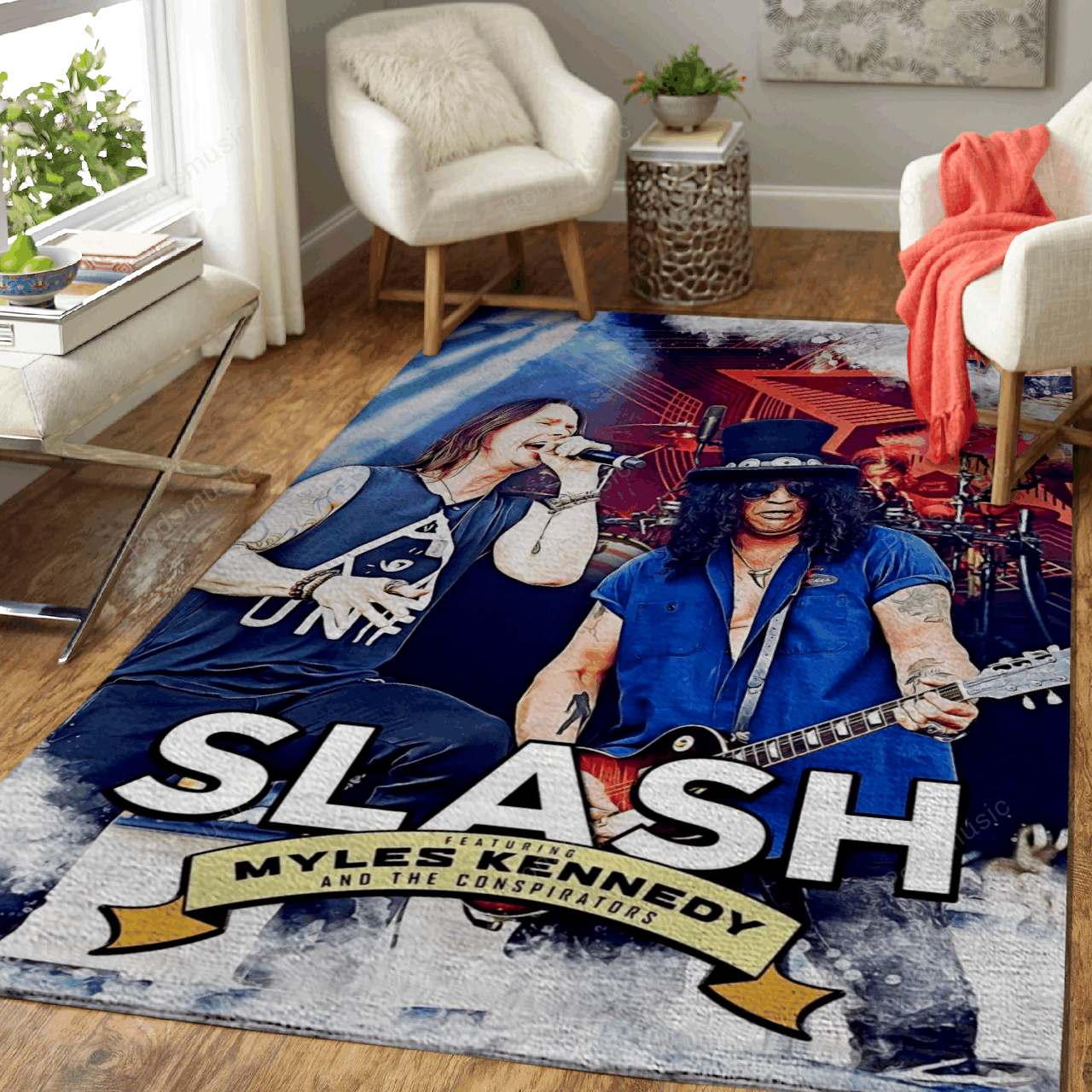 Slash And Myles Kennedy Music Art For Fans Area Rug Living Room Carpet Rug Regtangle Carpet Floor Decor Home Decor