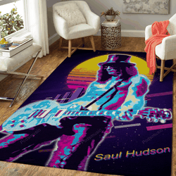 Slash Artwork Music Synthwave 80S Art For Fans Area Rug Living Room Carpet Rug Regtangle Carpet Floor Decor Home Decor
