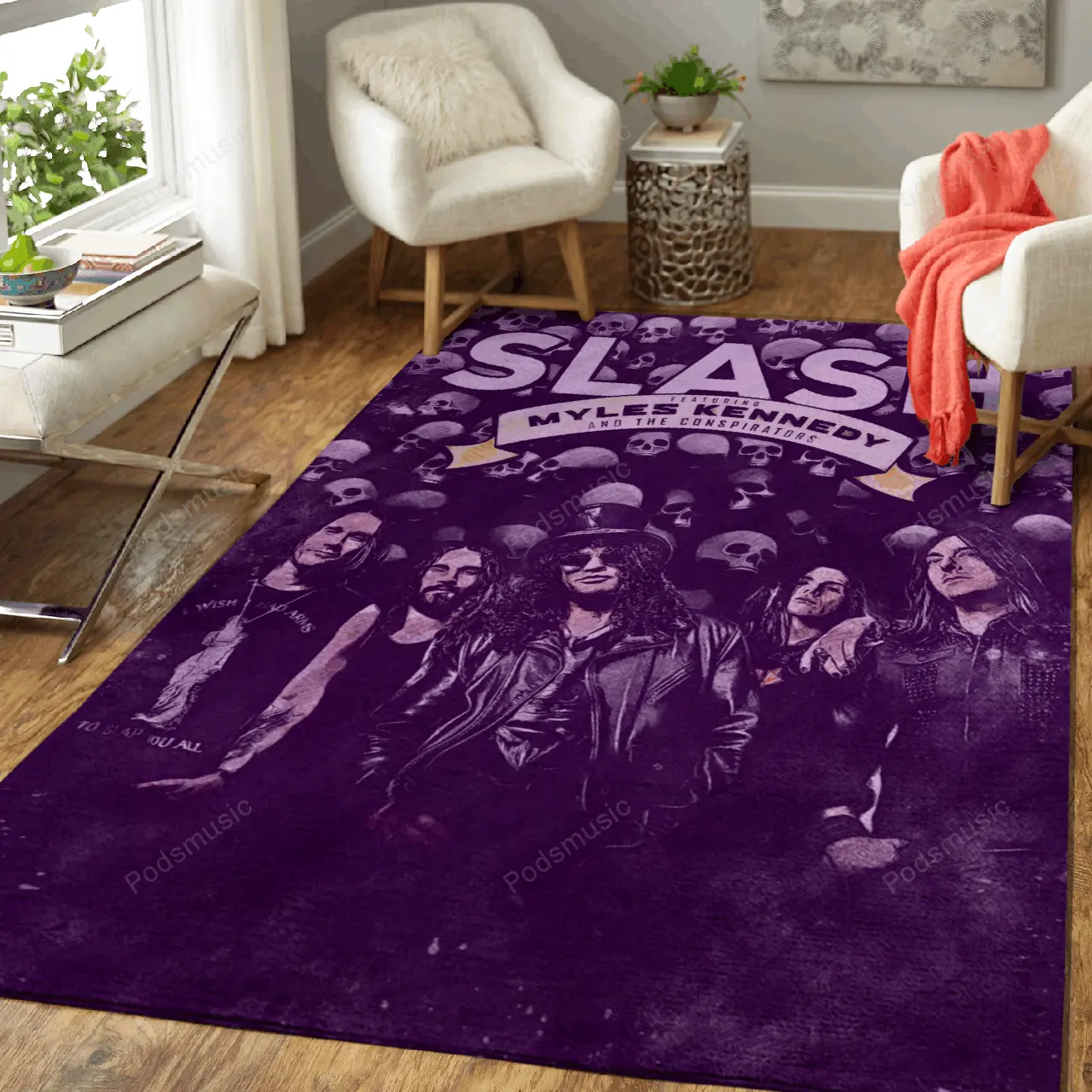 Slash Feat Myles Cennedy Music Art For Fans Area Rug Living Room Carpet Rug Regtangle Carpet Floor Decor Home Decor