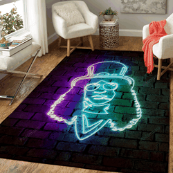 Slash Neon Art Music Art For Fans Area Rug Living Room Carpet Rug Regtangle Carpet Floor Decor Home Decor