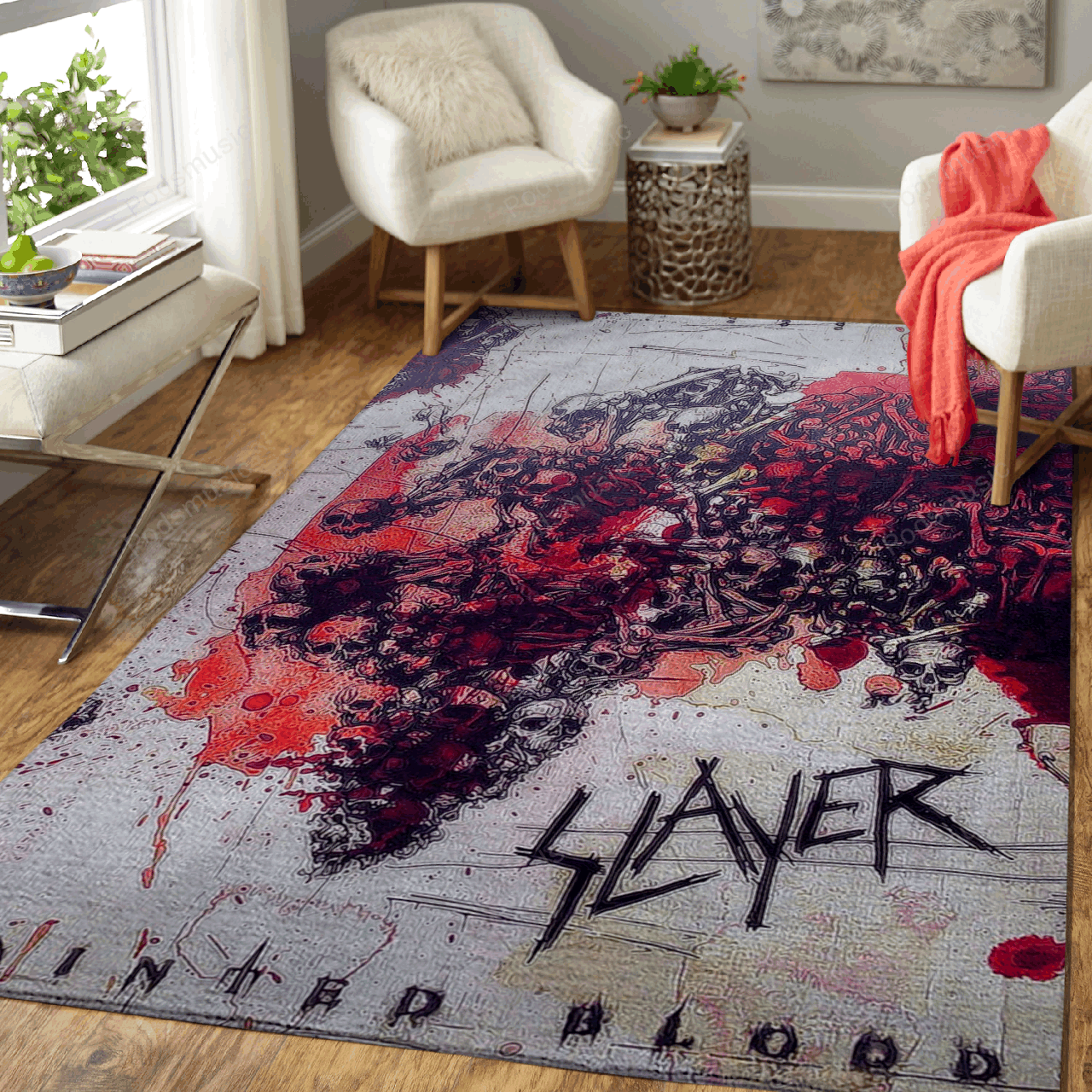 Slayer Band Rock Music Legend Art For Fans Area Rug Living Room Carpet Rug Regtangle Carpet Floor Decor Home Decor