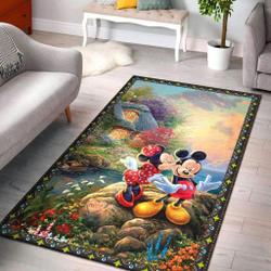 Mickey Pattern Print Area Rug Living Room Rug Home Decor