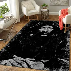 Snoop Dogg Music Monochrome Art For Fans Area Rug Living Room Carpet Rug Regtangle Carpet Floor Decor Home Decor