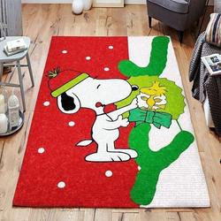 Snoopy Area Rug Christmas Disney Rugs Rug Regtangle Carpet Floor Decor Home Decor