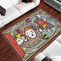 Snoopy Area Rug Living Room Rug Home Decor Home Decor Bedroom Living Room Decor