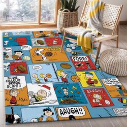 Snoopy Cartoon Movies Area Rug Living Room And Bed Room Rug Rug Regtangle Carpet Floor Decor Home Decor