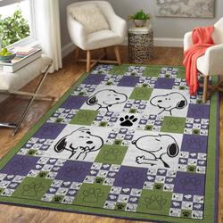 Snoopy Floor Area Rug Living Room Rug Home Decor Disney Movie Home Decor