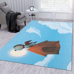 Snoopy Fly Rug Bedroom Rug Family Gift Us Decor Living Room Area Rug Home Decor