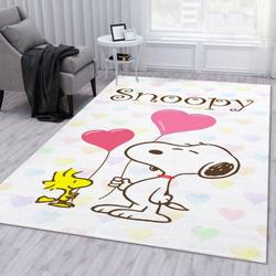 Snoopy Love Area Rug Living Room And Bed Room Rug Rug Regtangle Carpet Floor Decor Home Decor