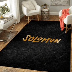 Solomun Gold Badges Art For Fans Area Rug Living Room Carpet Rug Regtangle Carpet Floor Decor Home Decor