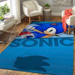 Sonic The Hedgehog Area Rug Gaming Carpet Gamer Living Room Rugs Rug Regtangle Carpet Floor Decor Home Decor V983