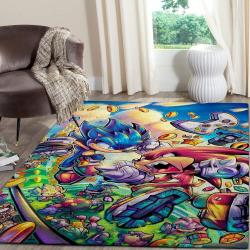 Sonic The Hedgehog Area Rug Gaming Rug Regtangle Carpet Floor Decor Home Decor V11324