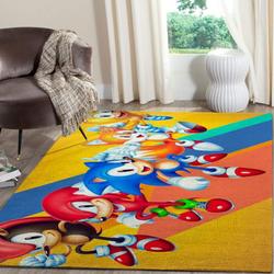 Sonic The Hedgehog Area Rug Living Room Rug Home Decor Gaming Gfd 101118