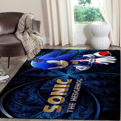 Sonic The Hedgehog Area Rug Living Room Rug Home Decor Gaming Gfd 10117