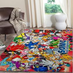 Sonic The Hedgehog Area Rug Living Room Rug Home Decor Gaming Gfd Characters 10112