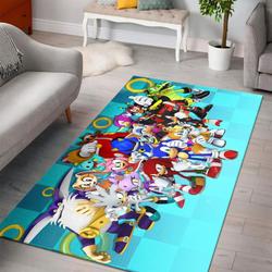 Sonic The Hedgehog Area Rug Living Room Rug Home Decor Movie Ofd 2002201