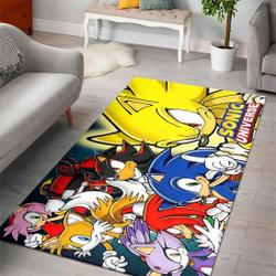 Sonic The Hedgehog Fn200213 Gaming Area Rug Rug Regtangle Carpet Floor Decor Home Decor