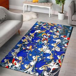 Sonic The Hedgehog Fn200214 Gaming Area Rug Rug Regtangle Carpet Floor Decor Home Decor