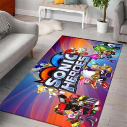 Sonic The Hedgehog Fn200217 Gaming Area Rug Rug Regtangle Carpet Floor Decor Home Decor