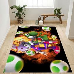 Sonic The Hedgehog Yoshi Super Mario Sega Nintendo Area Rug Living Room And Bed Room Rug Rug Regtangle Carpet Floor Decor Home Decor