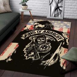 Sons Of Anarchy Area Rug Living Room Rug Home Decor Movie Ofd 021134