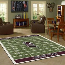 Southern Illinois Salukis Home Field Area Rug Football Team Logo Carpet Living Room Rugs Rug Regtangle Carpet Floor Decor Home Decor