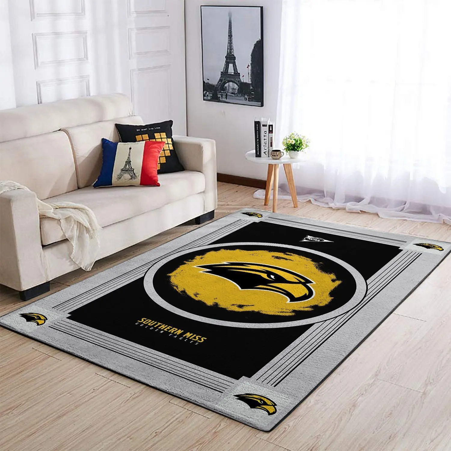 Southern Miss Golden Eagles Ncaa Carpet Rug Living Room 200303107 3