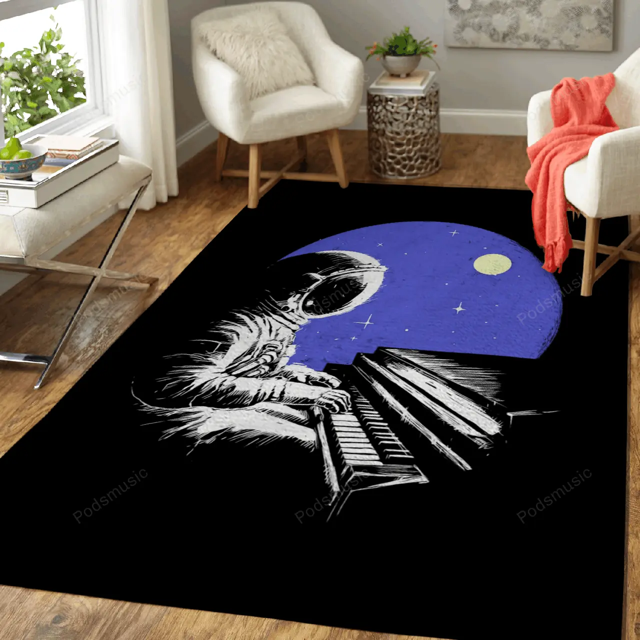 Space Music Space Art For Fans Area Rug Living Room Carpet Rug Regtangle Carpet Floor Decor Home Decor
