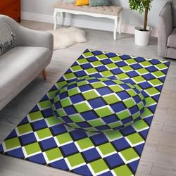 Sphere Circle Optical Illusion Area Rug Living Room Rug Home Decor Carpets